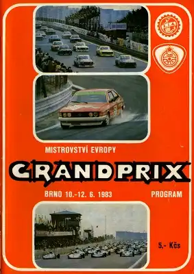 Programm Brno / Brünn 10.6.1983