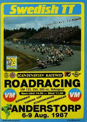 Programm Anderstorp / S 6.8.1987