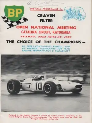 Programm Catalina Circuit, Katoomba, Australia 22.8.1965