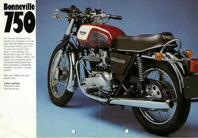 Triumph Programm ca. 1980