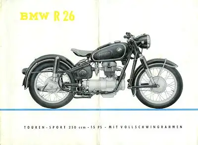 BMW R 26 Prospekt 1957