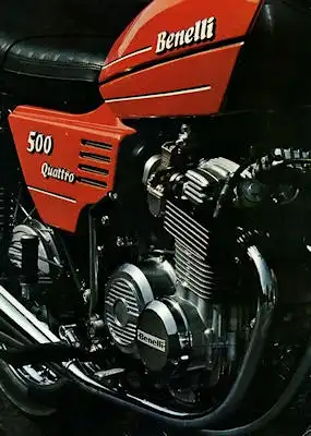 Benelli 500 Quattro Prospekt ca. 1980