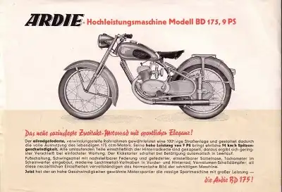 Ardie BD 175 Prospekt 1951