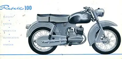 Horex Rebell 100 ccm Prospekt 1956