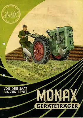 Monax Geräteträger Prospekt 1950er Jahre