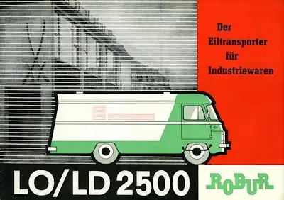 Robur LO LD 2500 Eiltransporter Prospekt 1966