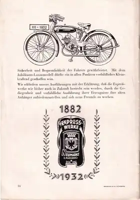Express Broschüre -50 Jahre Express- 1932