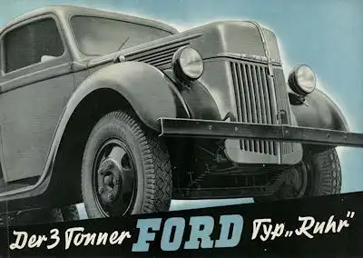 Ford 3 Tonner Typ Ruhr Prospekt ca. 1950