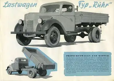 Ford 3 Tonner Typ Ruhr Prospekt ca. 1950