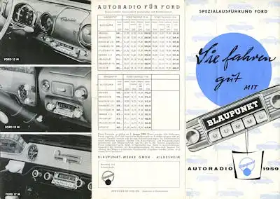 Autoradio Blaupunkt Programm 1959