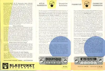 Autoradio Blaupunkt Programm 1959/60