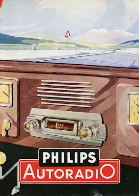 Autoradio Philips Typ 593 Prospekt 1951