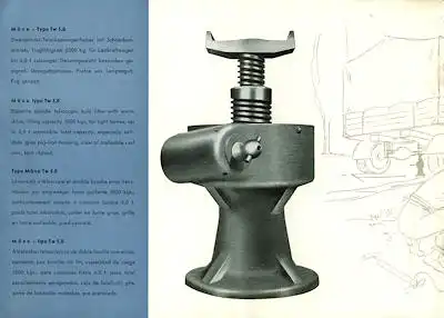 VEB Möve Wagenheber Prospekt ca. 1959