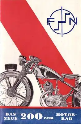 FN 200 ccm Prospekt brochure ca.1931