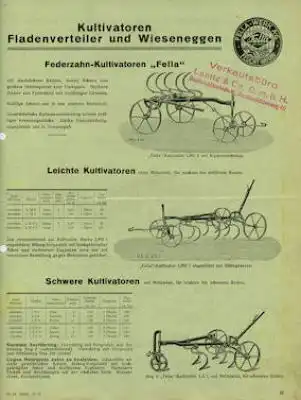 Fella Kultivatoren Prospekt 10.1937