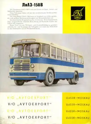 Avtoexport Bus 158 B Prospekt 1960er Jahre