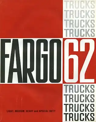 Chrysler Fargo Trucks Prospekt  1962
