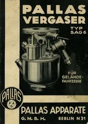 Pallas Vergaser Typ SAG 6 2.1936