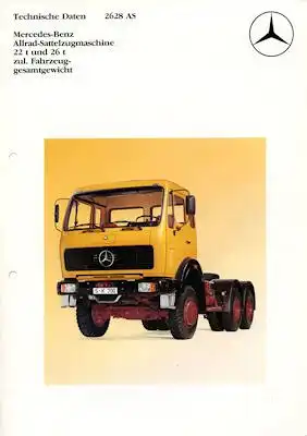 Mercedes-Benz 2628 AS Prospekt 4.1981