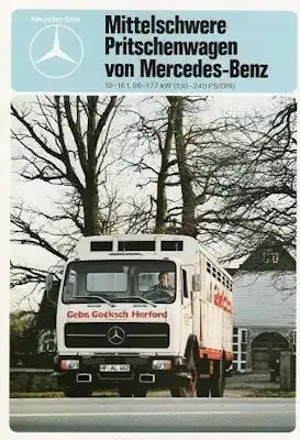 Mercedes-Benz Mittelschwere Pritschenwagen Prospekt 6.1978