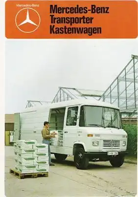 Mercedes-Benz Transporter Kastenwagen Prospekt 10.1980