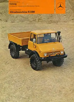 8 Mercedes-Benz Unimog Prospekte 1980er Jahre