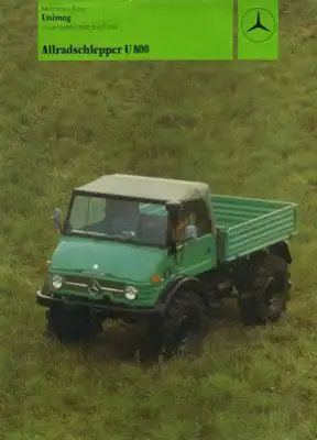 8 Mercedes-Benz Unimog Prospekte 1980er Jahre