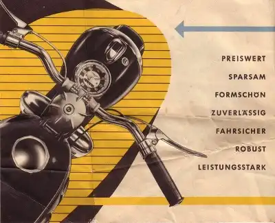 Adler Motorrad MB 201 Prospekt 1954