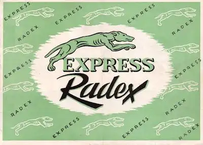 Express Radex 125 Prospekt 1950er Jahre