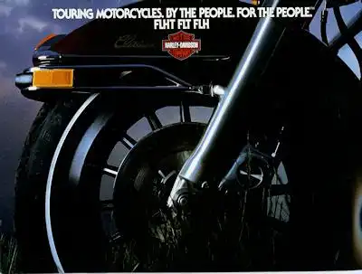Harley-Davidson Touring Motorcycles Prospekt 1983
