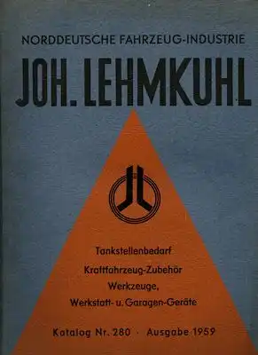 Lehmkuhl Katalog Kfz Zubehör 1959
