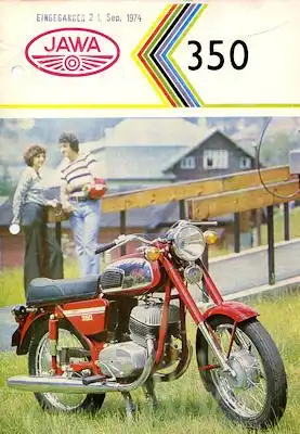 Jawa 350 ccm Prospekt 1974