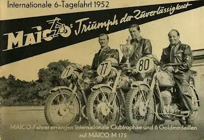 Maico Motorsport Prospekt 1953