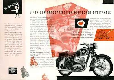 Maico 175 Supersport Prospekt 6.1957