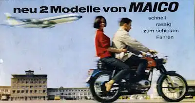 Maico MD 50 u. 125 Prospekt ca. 1966