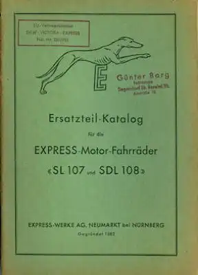 Express SL 107 und SDL 108 Ersatzteilliste 3.1952
