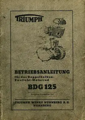 Triumph BDG 125 Bedienungsanleitung 11.1951