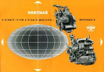 Hanomag Stationärsmotoren Prospekt 1950er Jahre