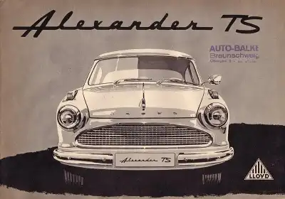 Lloyd Alexander TS Prospekt 5.1958