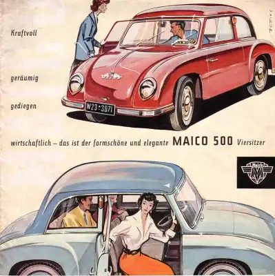 Maico 500 Viersitzer Prospekt 1956