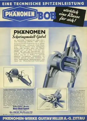 Phänomen BOB Prospekt 8.1938