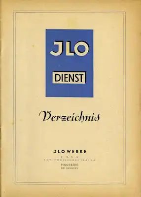 Verzeichnis der Ilo-Dienste 1950er Jahre