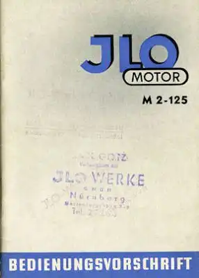 Ilo M 2-125 Bedienungsanleitung 6.1955