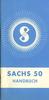 Sachs 50 Bedienungsanleitung 8.1953