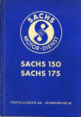 Sachs 150 und 175 ccm Reparaturanleitung 7.1954