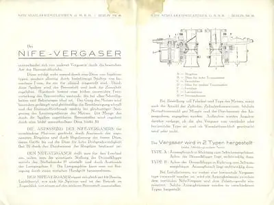 Nife Vergaser 11.1928