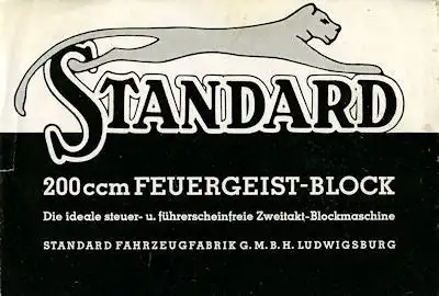 Standard Feuergeist Prospekt 1933