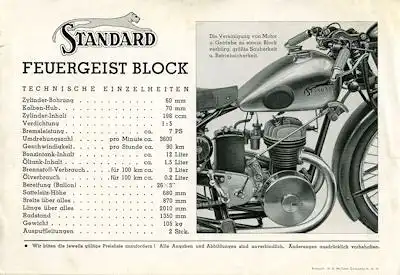 Standard Feuergeist Prospekt 1933