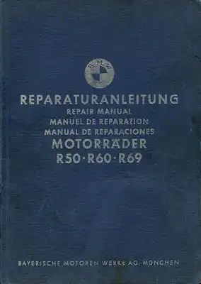 BMW R 50 60 69S Reparaturanleitung 6.1961