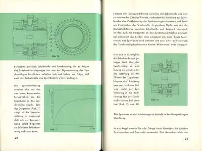 Porsche Getriebe Synchronisierung Broschüre 12.1958